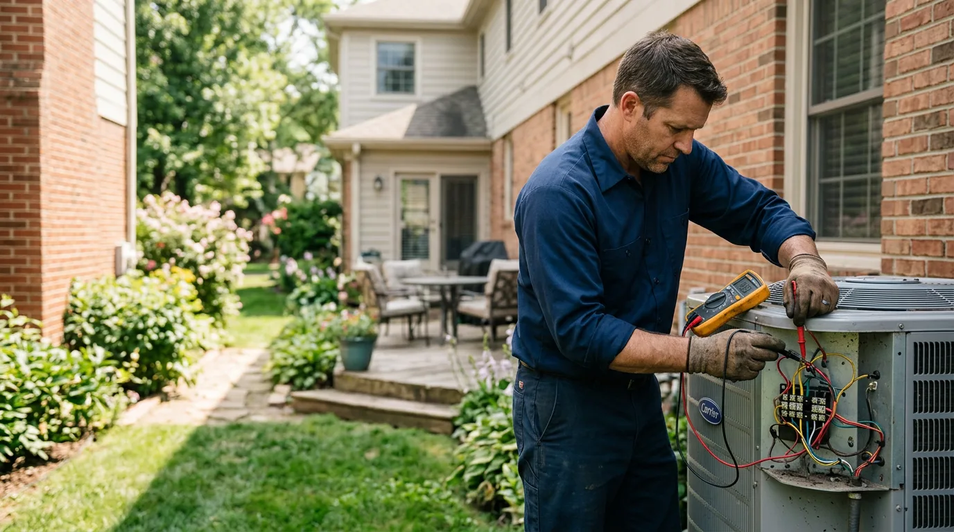 HVAC technician working near Reading, PA